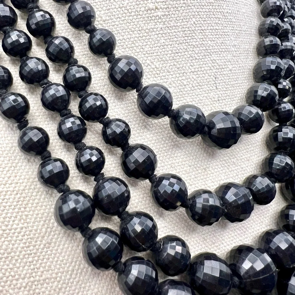 Elegant Vintage Germany Beaded 4-Strand Necklace - Picture 4 of 8